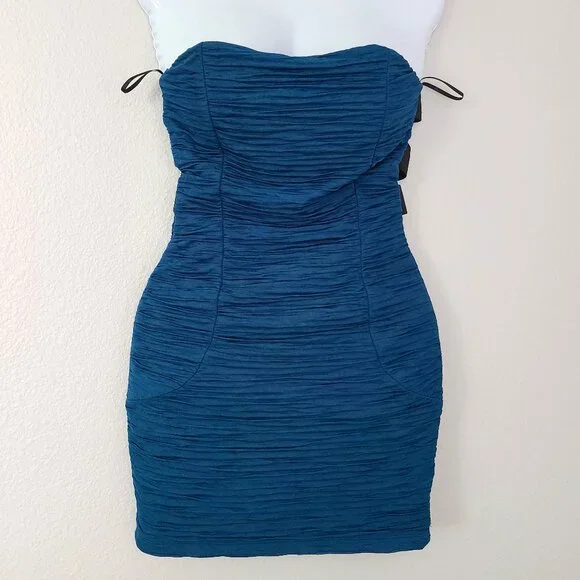 Forever 21 Dresses Forever Womens Blue Above The Knee Halter